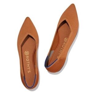 Rothy's Pointed Toe Flats in Fawn